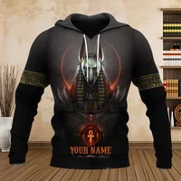 Men's Hoodie Eygpt Anubis Design Hoodies 3D Print Graphic Tops Autumn Long Sleeve Pullover Streetwear Hooded Hoodie Men Clothing 2