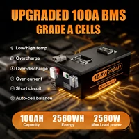 Batterie LiFePO4 neuve en stock UE, 12V 100Ah 200Ah 300Ah 400Ah, avec BMS intégré, cellules de qualité A, plus de 6000 cycles, pour onduleur solaire et camping-car 3