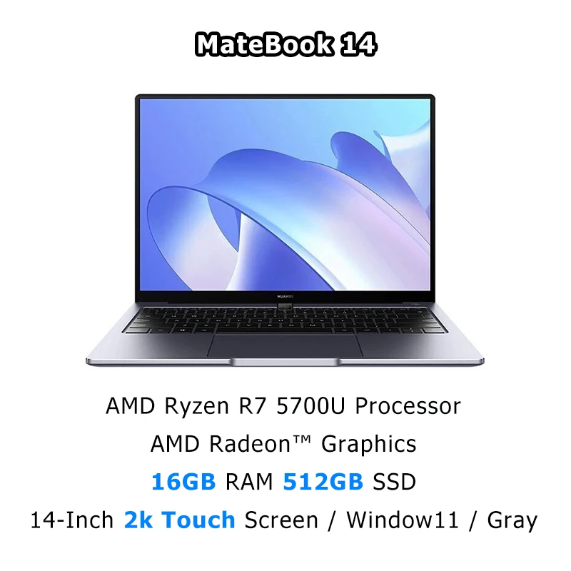 HUAWEI MateBook 14 Laptop AMD Ryzen R5-5500U/R7-5700U 16GB