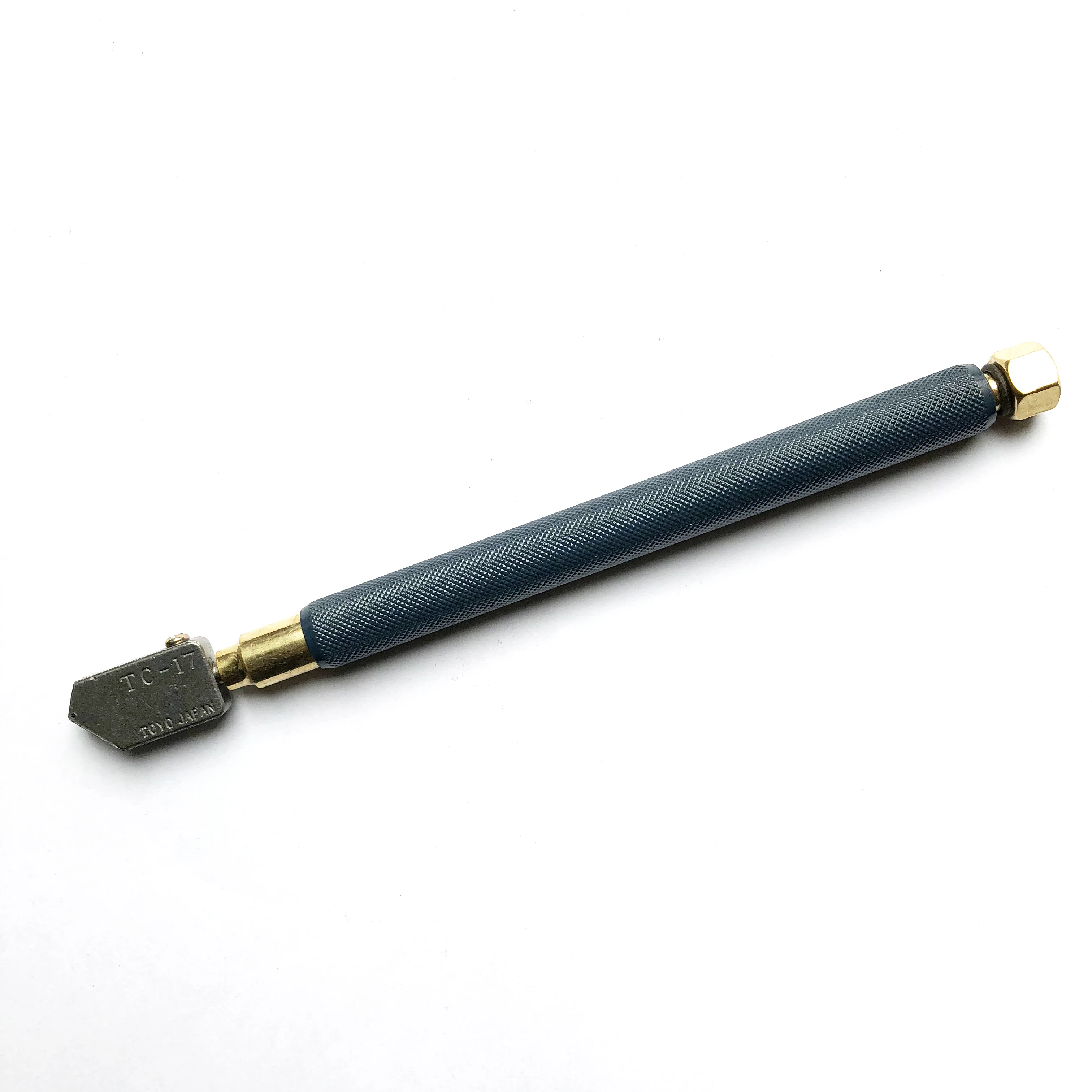 Hexagonal Tail TOYO TC-17 B Glass Cutter Metal Handle For 3-10mm Straight Glass Cutting