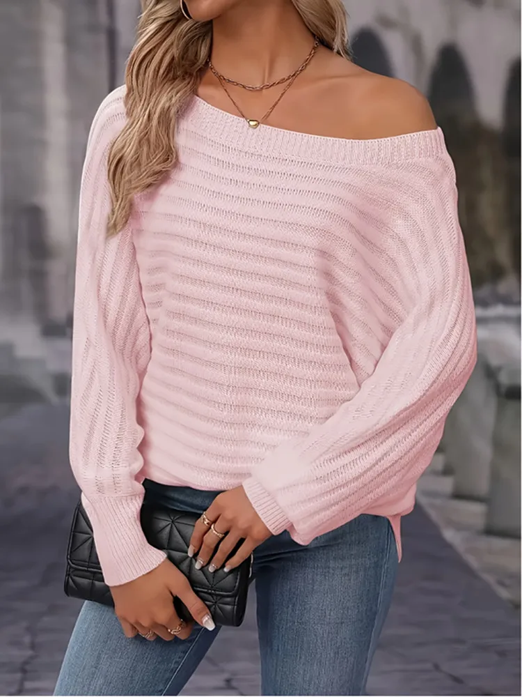 thumbnail image 1 of Suéter de cuello alto sólido suéter de punto suelto suéter de mujer casual femenino otoño invierno 2024 señora manga larga prendas de punto, 1 of 5