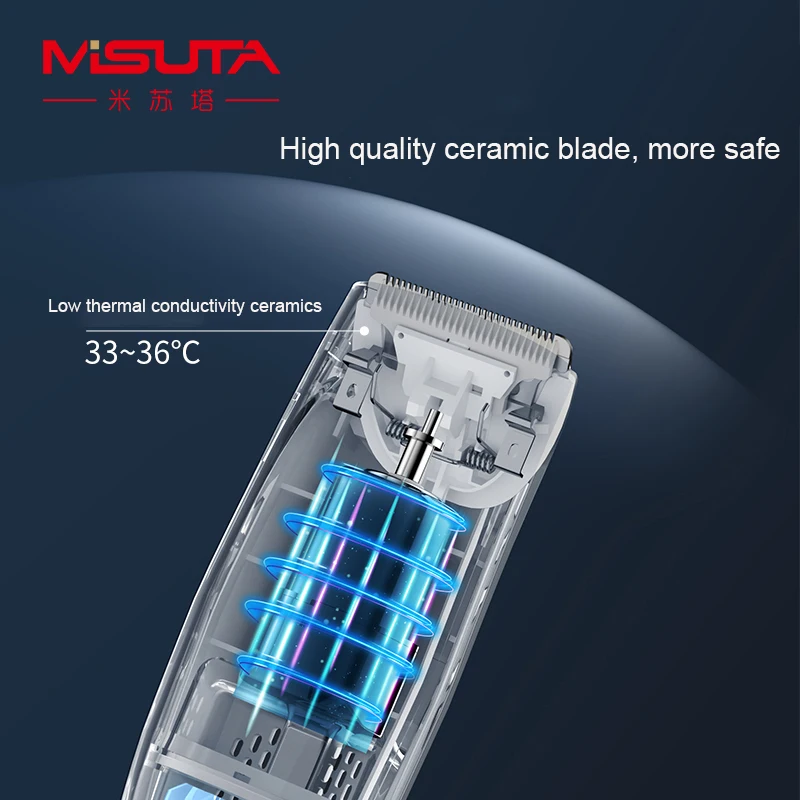 Baby Hair Trimmer USB Charging Battery Inside Children Hair Clipper Waterproof Material Quiet Voice Electric Hair Cutter