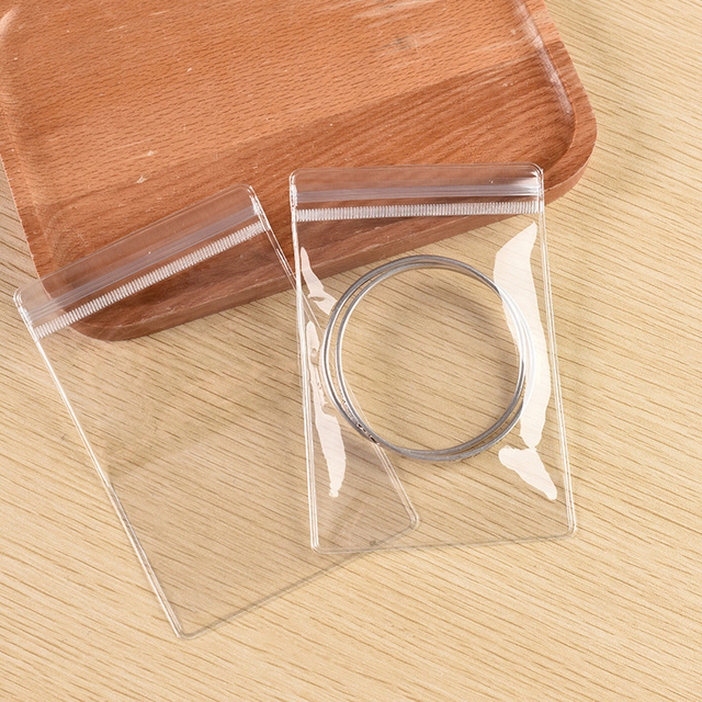 Pcs PVC Jewelry Packaging Transparent Storage Bags Dustproof Antioxidation Multi Size Sealed Manager Self Sealing Packaging