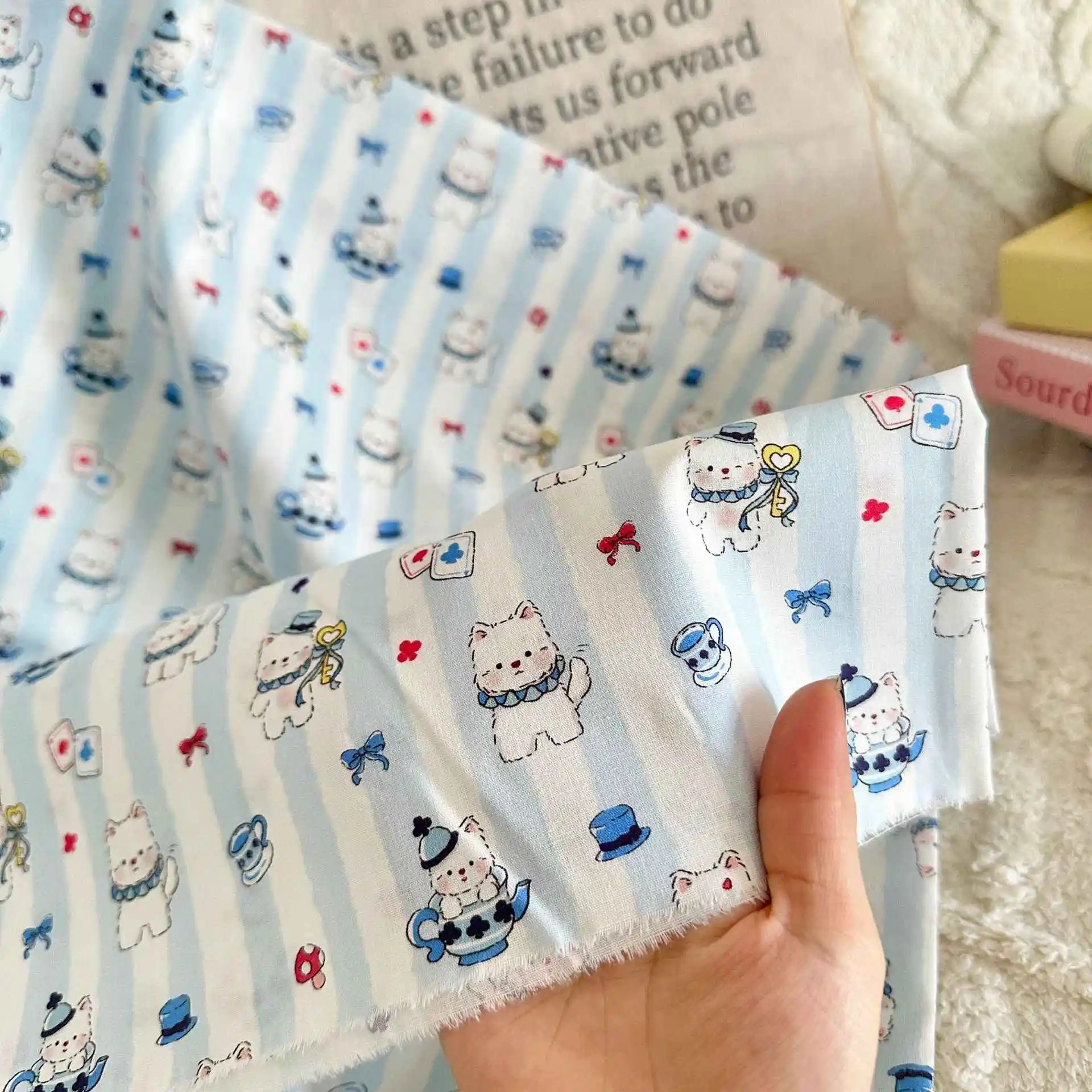 Cartoon Puppy Cotton Fabric 5