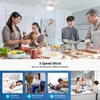 IRALAN Modern ceiling led light fan 52CM 42CM silent with remote control ceiling fan lamp for room office study kitchen 4