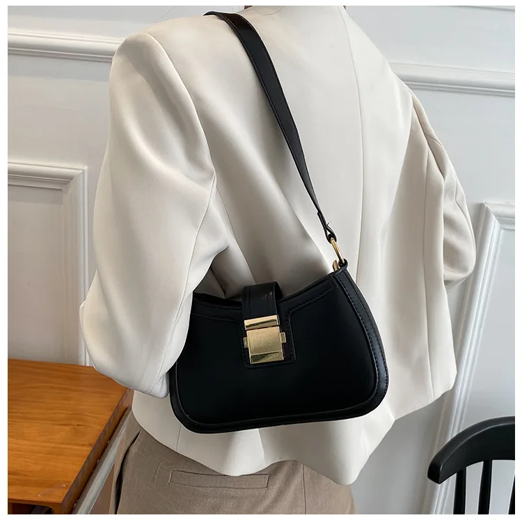 Vintage Style Ladies Shoulder Bag Lacquer Leather Handbag_voghion.com