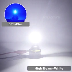 Premium LED Headlight Bulbs - High Low Beam & Daytime Running Lights (DRL) (Blue With White)