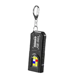 Rechargeable LED Keychain Flashlight - 600LM Portable Mini Torch with Magnetic Base (A)