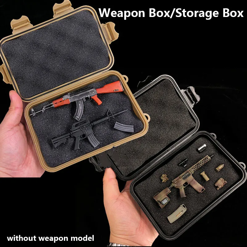 

Scale 1:6 Miniature Weapon Model Storage/Display Box Accessory For Simulation Mini Toys Diorama Kits 1Pcs