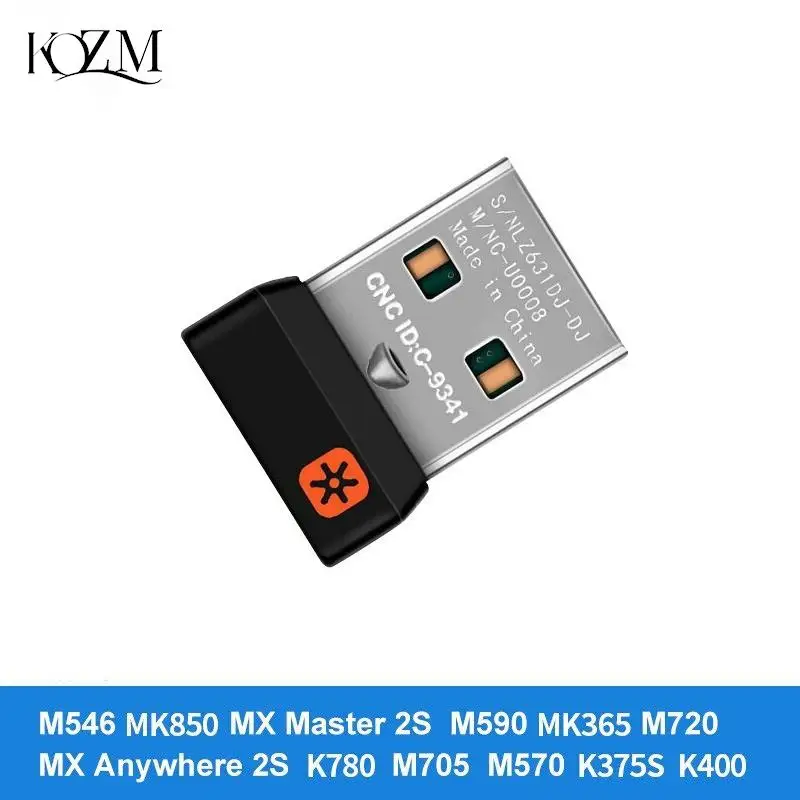 1pc Wireless Dongle Receiver USB Adapter For Mouse Keyboard