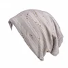 Spring/Summer Light Bright Thin Strip Decoration Double Fabric Breathable  Skullies & Beanies  Spring  Muslim BeaniesHat 6