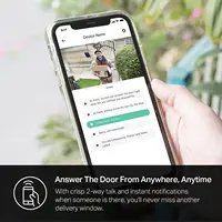 Smart Video Doorbell Camera Hardwired with Chime, 2K Resolution, Night Vision, 2-Way Audio, Works with Alexa & Google Home 6