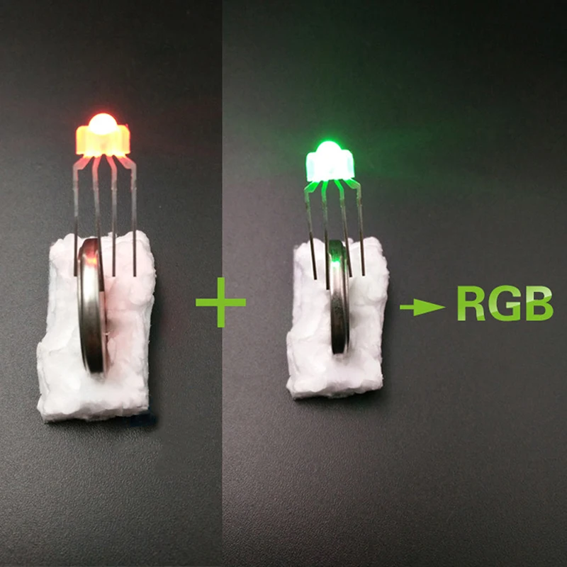 Механическая клавиатура, 10 шт., разноцветная проекция RGB, 4 контакта, RBG лампа, Полноцветная Клавиатура для Kailh OTM Gateron Greetech Switch Keycool Razer