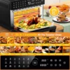 Extra Large Air Fryer, Toaster Oven Air Fryer Combo, 360°Hot Air Circulation for Healthier Food, Preset Dual Cook, 13 4