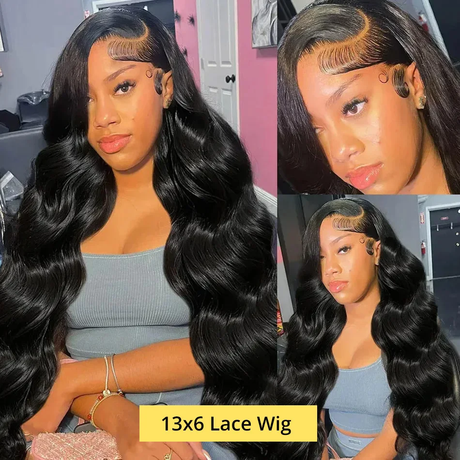 Human Hair Lace Front Wigs 30 40 Inch 250 Density 13x6 13x4 for Women