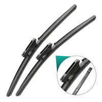 Silicone & rubber  Front Wiper Blades Set For Fiat Qubo 2008 - 2013 Windshield Windscreen Window Brush 26"+19" 2