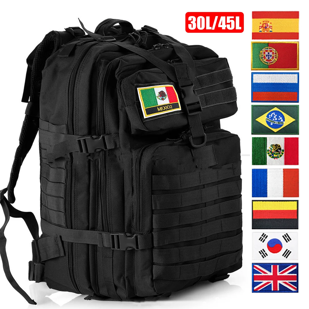 

30L/50L Men Military Backpack Black Python Army Tactical Rucksack Outdoor Softback Camping Fishing Bag Hiking Hunting Pack