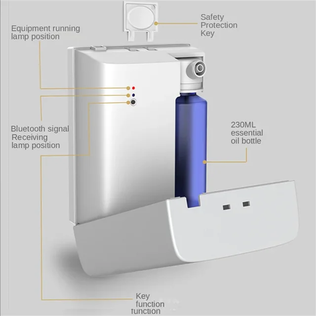 Bluetooth Scent Diffuser 300m³ Aroma Diffuser 230ml  Fragrant Device for Hotel Home Nebulizer Atomizer Essential Oil Diffuser 2