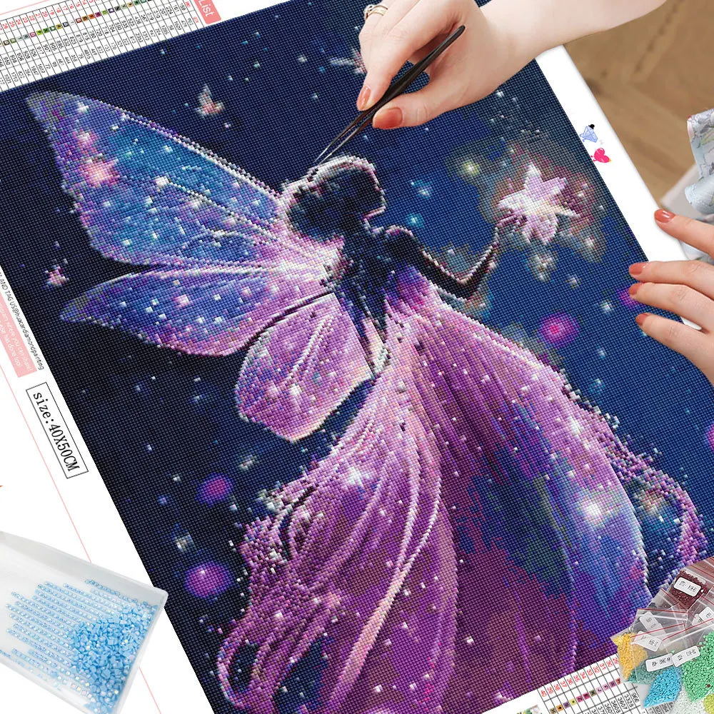 Wowdecor - Kit per pittura a mosaico 5D con strass, motivo Babbo Natale