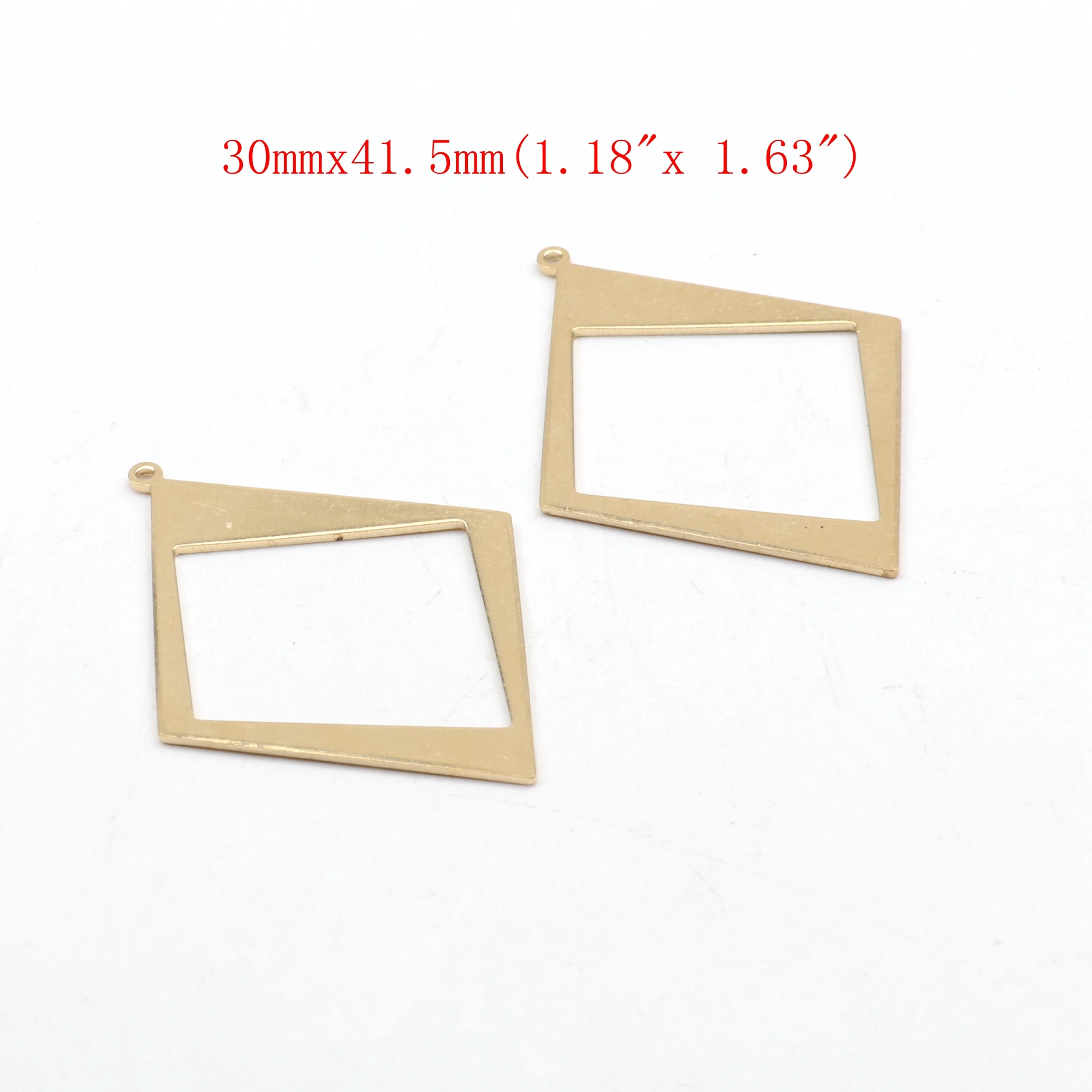 Roh gehämmerte Messing-Charms, Geometrie-Stecker, Zubehör für DIY-Ohrringe, Halskette, Armband, DIY-Herstellung, Schmuckzubehör – Detail 27