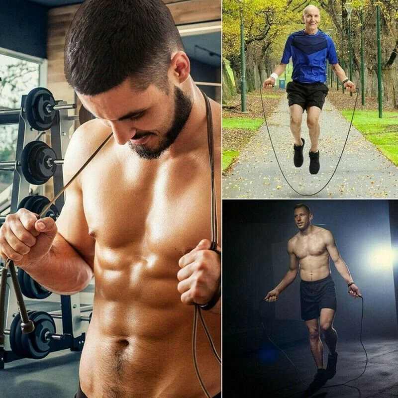 Jump Rope Speed Skipping Rope Weight Loss Sport Rolling Pin Primary Senior Crossfit Comb Cardio Training Fitness Home Gym Mobile jump rope