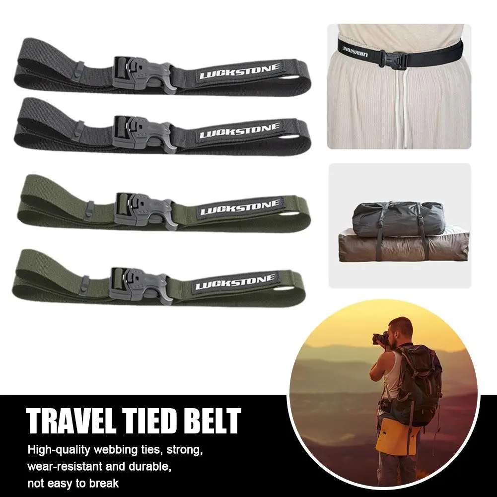 

Travel Tied Belt 2Pcs Nylon Cargo Tie Down Belt Luggage Cargo Hiking Lash Storage Camping Buckle Belt Strap