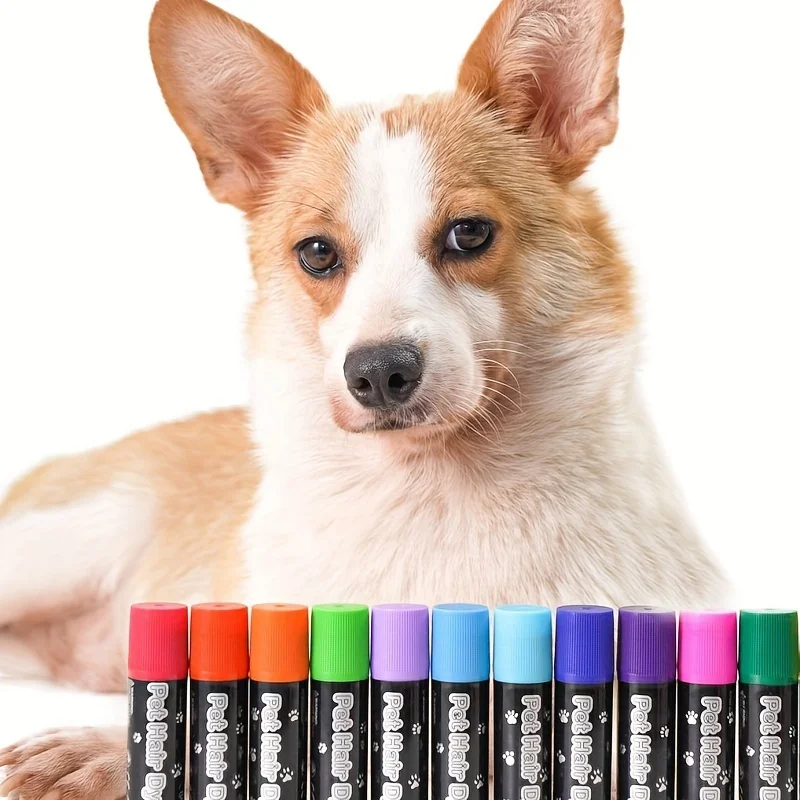 12 colors Disposable Pet hair Dyeing coatings Dog temporary Dye