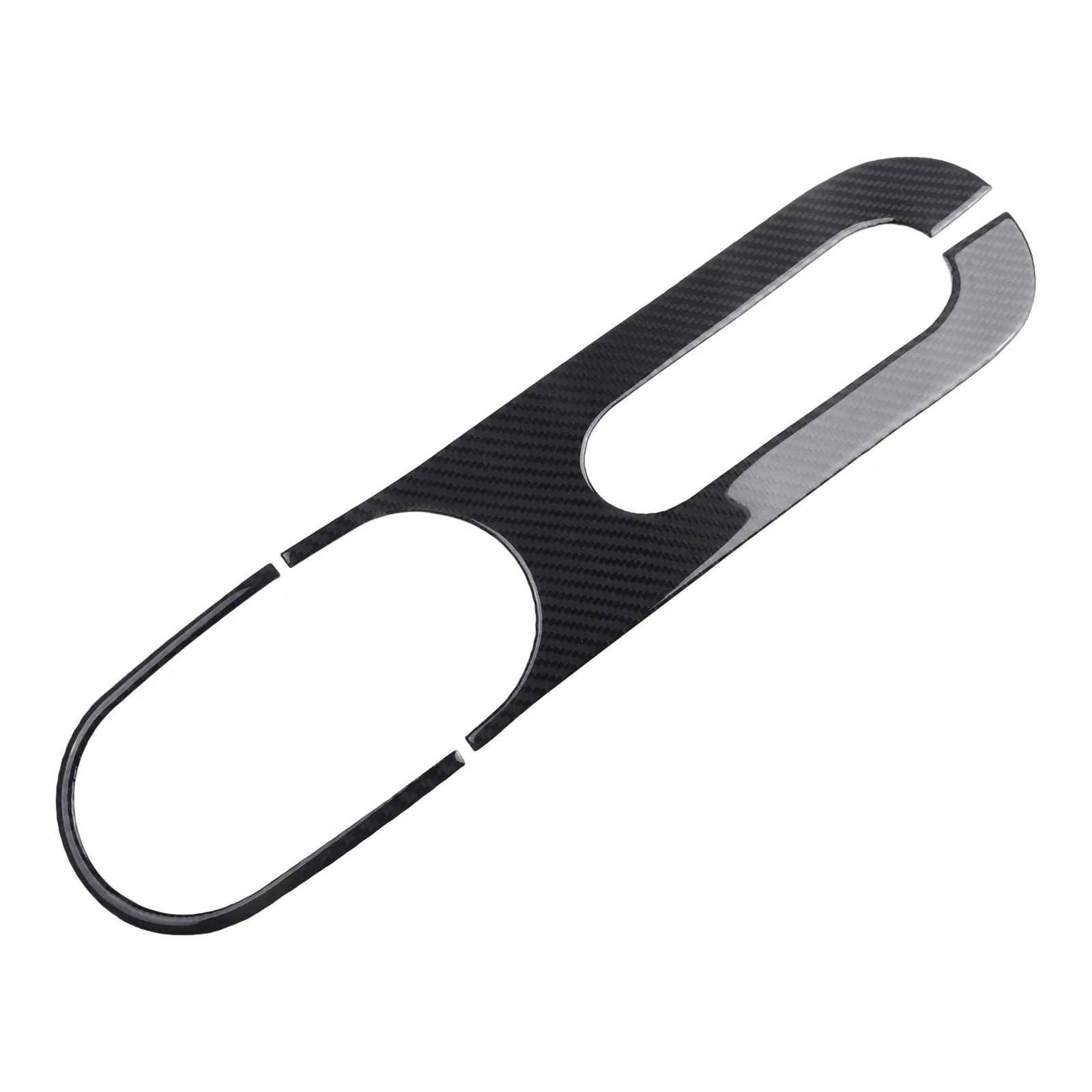 

Protect and Decorate Your For Fiat 500 2012 15 with this Black Carbon Fiber Rear Water Cup Holder Panel Trim Cover