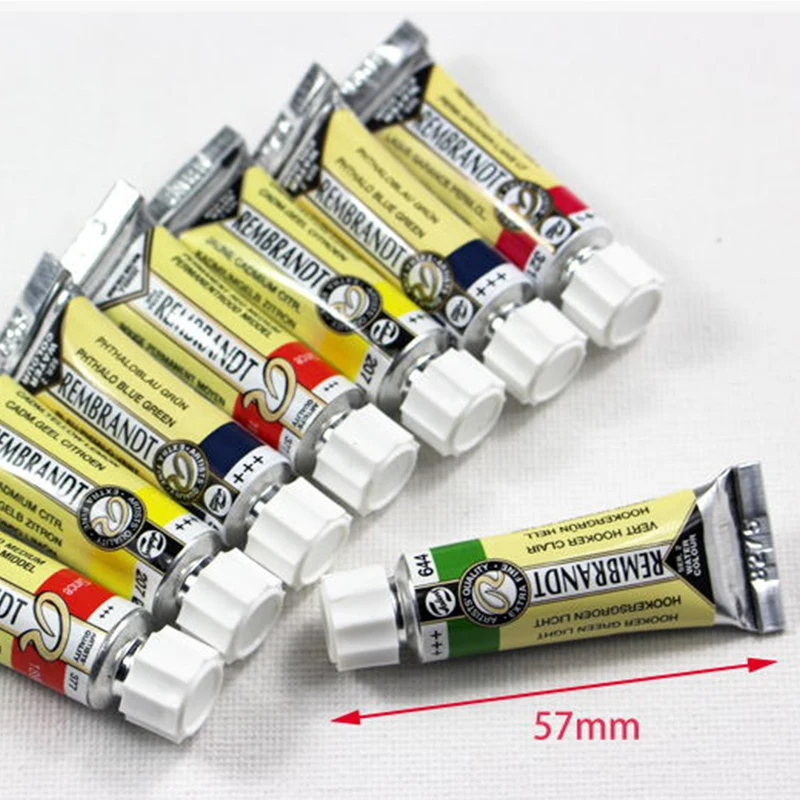 Talens REMBRANDT 아티스트 수채화 페인트, 5ml 튜브 마스터, 전문 그림, 일러스트 미술 용품, 학생 용품