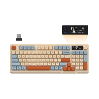 MAMBASNAKE x ZIYOU LANG M96 Wireless Gaming keyboard, Knob Control Bluetooth/2.4G Wireless Mechanical Feeling Keyboard 1