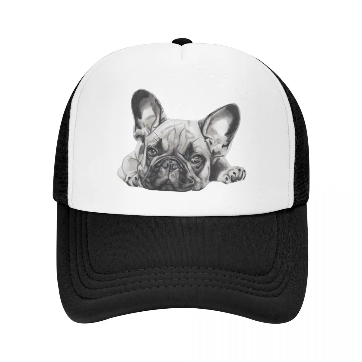 

Fashion French Bulldog Frenchie Dog Trucker Hat Men Women Personalized Adjustable Unisex Baseball Cap Outdoor