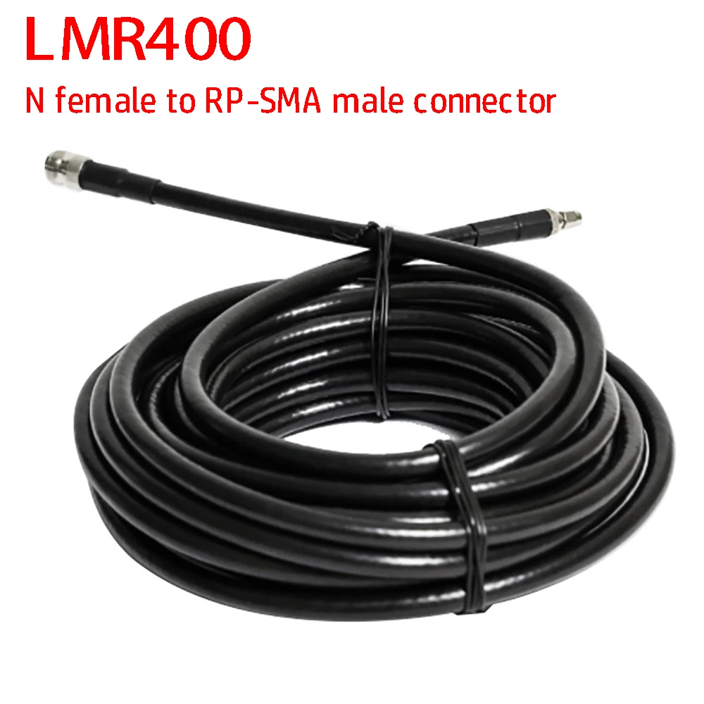Helium Miner Antenna Cable 10m/32FT LMR-400 LMR400 N-FeMale To RP-SMA Male  Antenna Cable Communication Equipment best antenna for bobcat