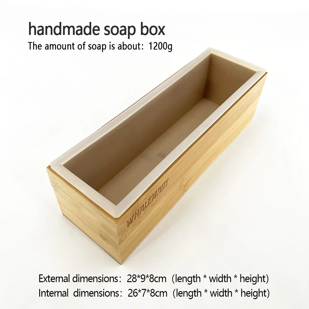 Soap Mold Bamboo Wooden Box With Silicone Liner Soap Making Supplies 4  Piece Set Wooden Box Soap Cutter Knife Tool Handmade Soap - AliExpress