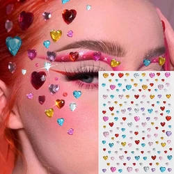 Vibrant Love - Heart Gem Stickers for Festival Makeup & Decoration (1)