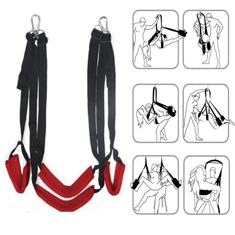 Couples Erotic Sexual BDSM Fetish Sex Swing For Woman Men Couple Slave Restraint Hanging Erotic Swing Sex Toys For Couples Flirt sex swings sex toys