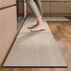 Kitchen Floor Mat Pvc Waterproof Carpet Oil-proof Leather No-wash Foot Mats Non-slip Home Decoration Alfombra De Cocina 주방 깔개 1