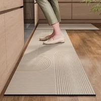 Kitchen Floor Mat Pvc Waterproof Carpet Oil-proof Leather No-wash Foot Mats Non-slip Home Decoration Alfombra De Cocina 주방 깔개 1