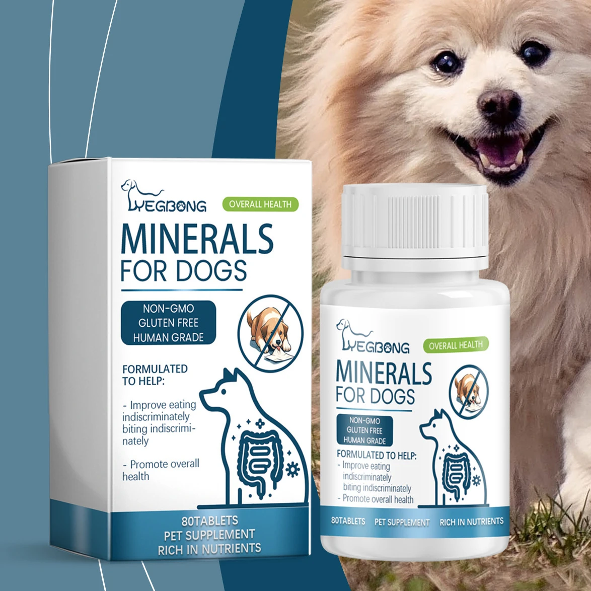 80 Tablets-Essential Micronutrient Supplement for Dogs-Balanced Nutrition To Support Your Pet's Health and Well-being