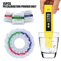 15pcs PH Calibration Powder ONLY 4.01 6.86 9.18 PH Buffer Powder Measure Calibration Solution For Test Meter 1