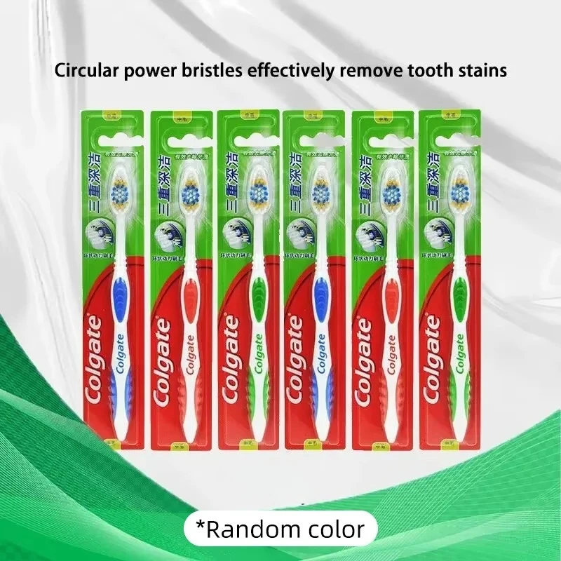 Colgate Adult Soft Fine Bristle Toothbrush Gum Care 8-Pack Portable for Travel Home Use Students & Guests Family Pack