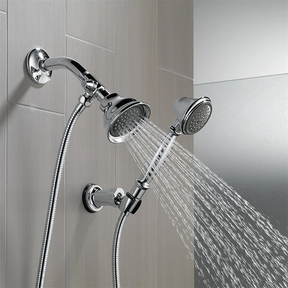 Shower Valve Brass 3-Way Diverter Valve for Handheld Shower Head Fixed Head Bathroom Accessories G1/2" Diverter