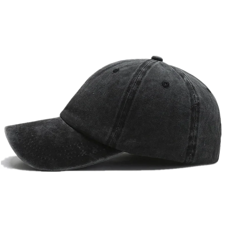 New Unisex Cap Plain Color Washed Cotton Baseball Cap Men & Women Casual Adjustable Outdoor Dad Hats