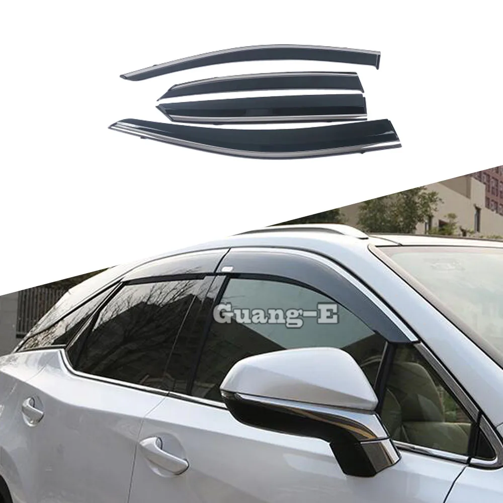 

For Lexus RX 200t 300 450h 2016 2017 2018 2019 2020 2021 Window Visor Sun Shade Rain Guard Side Deflectors Car Accessories 4Pcs