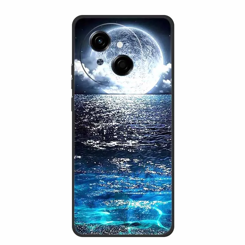 Tecno Spark Go1S Black Silicone Soft TPU Back Cover Case