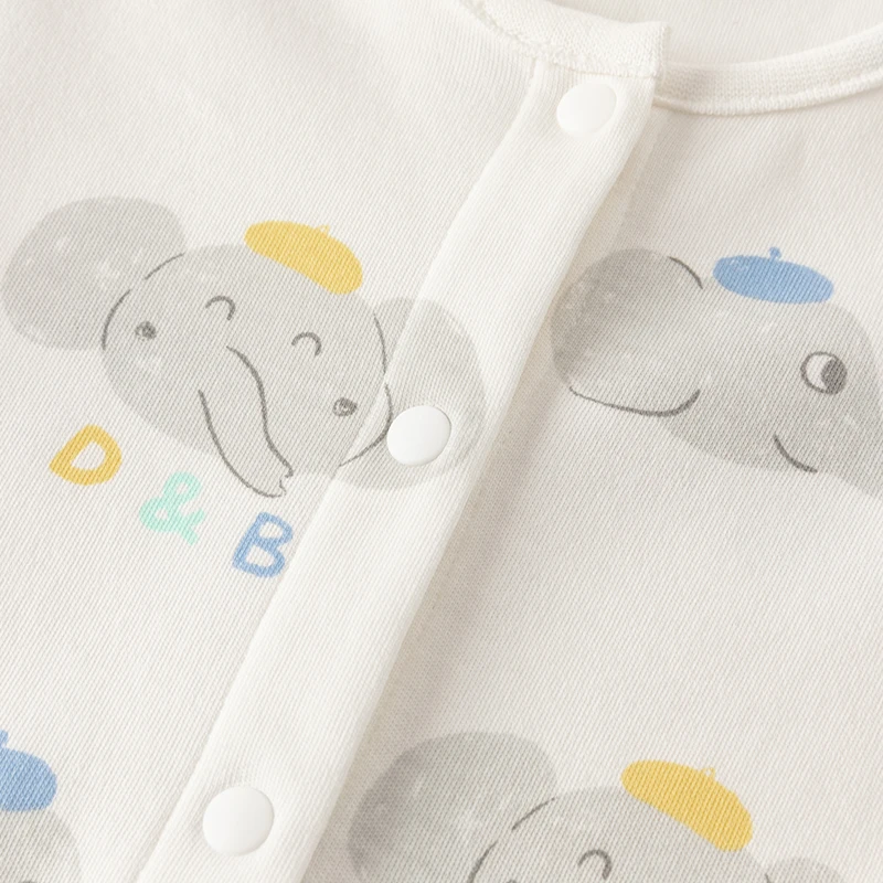 Dave Bella Baby Jumpsuit Bodysuit for Newborns Creeper 2024 Spring New Girls Boys Romper Casual Fashion Print Lovely DB1248385 6