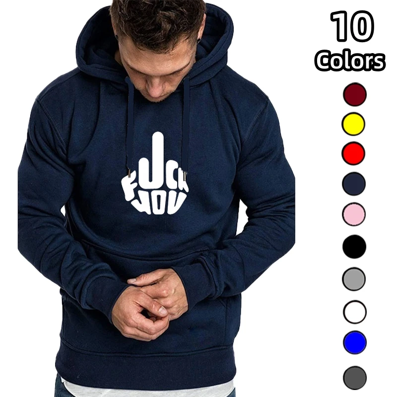 2023 Newest printed Men hoodies Cotton Mens Sweatshirts Long Sleeve Mens Funny Hoodies Men's Casual Hooded Sweater