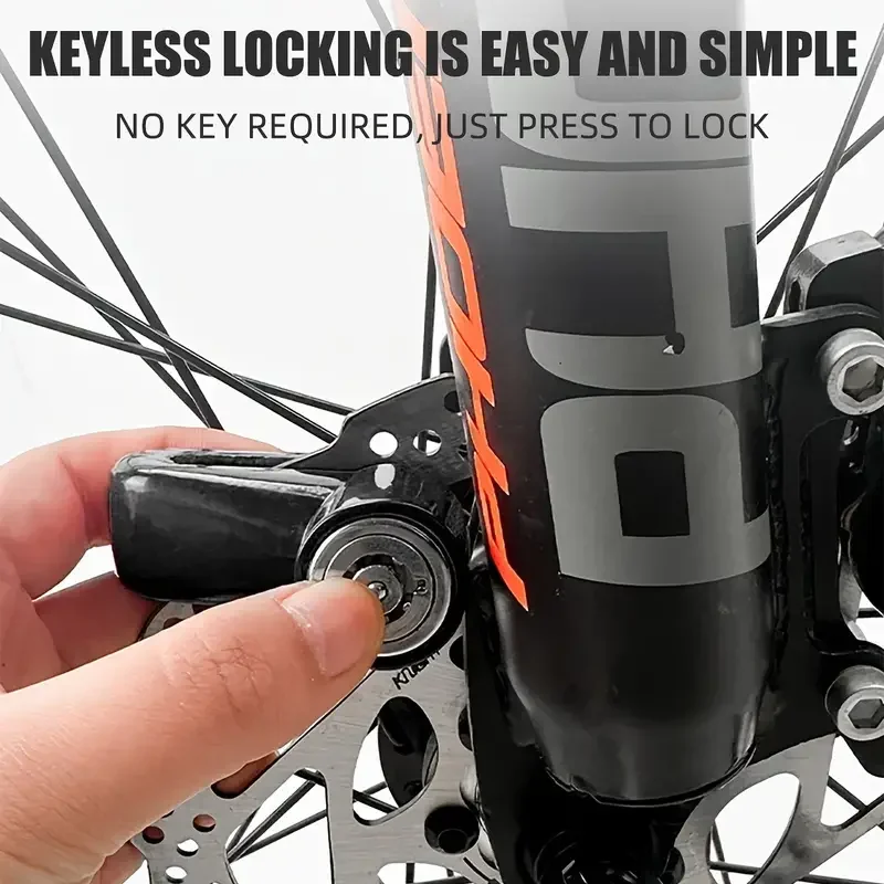 Motorcycle Lock Bicycle Lock INS Hot for E-bike Steel Wire Bicycle Mountain Bike Motorcycle Tools Anti-Theft Security Durable Keyed Lock with 2 Keys