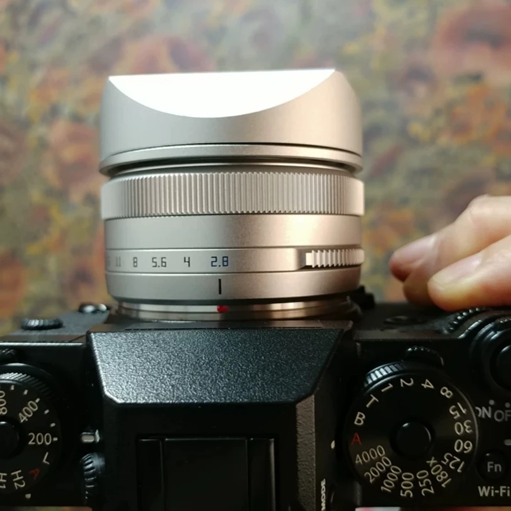 For Fujifilm XF23mmF2.8 /XF27mmF2.8 II Camera Lens Hood XE5 Metal