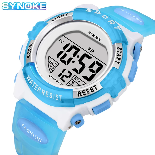 Reloj electrónico para niños y niñas, esfera luminosa, relojes deportivos  militares para niños, reloj Digital multifunción resistente al agua -  AliExpress