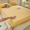 100% Polyester Fitted Sheet Stripe Style Bed Cover Skin-friendly Mattress Cover Sabanas Adults Kids Bed Sheets (No Pillowcase) 6